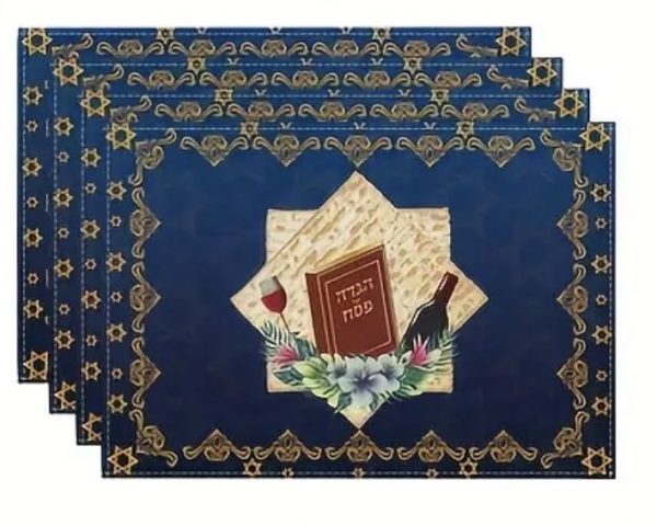 Ensemble  chemin de table + 6 sets de table