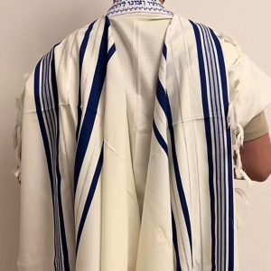 Talith Gilboa Bleu Marine et Argent