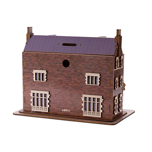 47228_1 Puzzle 3D Maison du Rabbi en bois