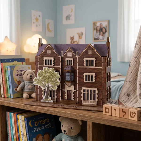 47228_11 Puzzle 3D Maison du Rabbi en bois