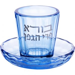 verre a kidouch cristal Boré Péri Aguéfène  בורא פרי הגפן 