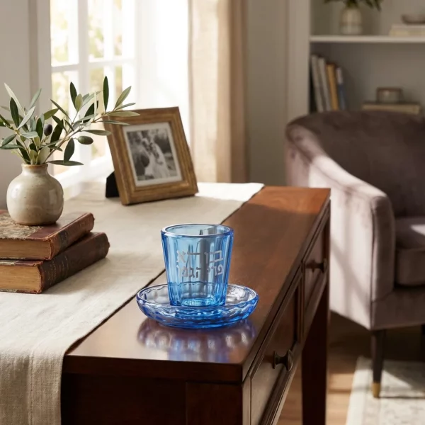 verre a kidouch cristal Boré Péri Aguéfène  בורא פרי הגפן 