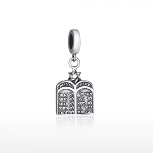 Charms argent 10 commandements