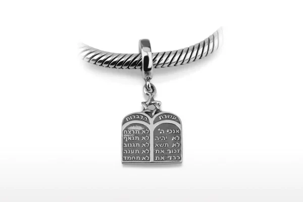 Charms argent 10 commandements