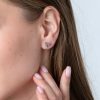 Boucles d’oreilles Menorah en argent