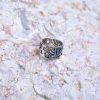 bague en argent Maguen David et Menorah