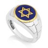 Bague Argent étoile de David