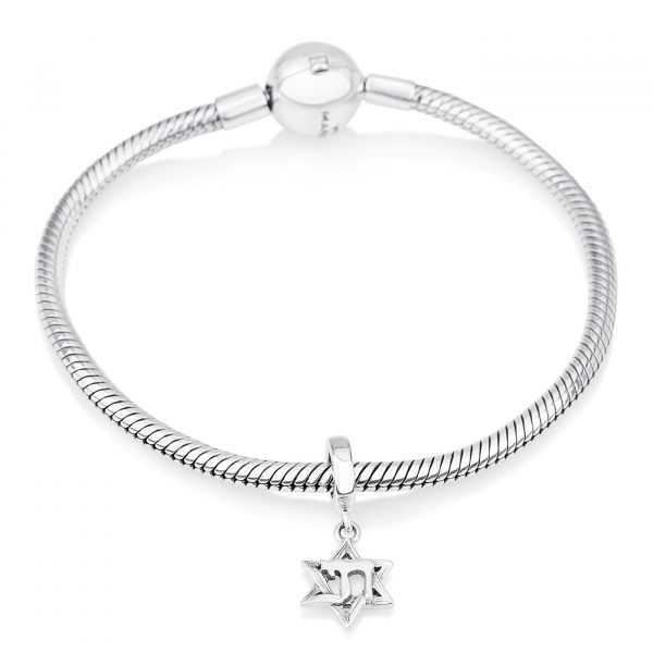 Charms Argent Maguen David et Haï