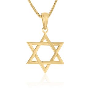 Pendentif Étoile de David en plaqué or