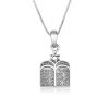 450P-361-SL Pendentif en argent dix commandements