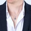 450P-361-SL_H Pendentif en argent dix commandements