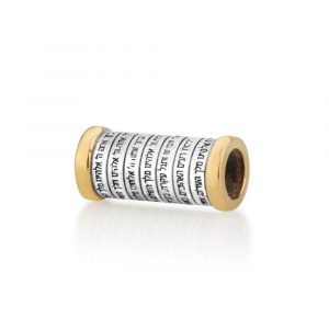 Charm ou pendentif les 7 bénédictions du Mariage en Argent et Plaqué Or