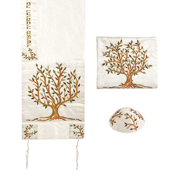 ensemble Talith kipa et pochette pour Bat Mitsvah fabriqué par Yair Emanuel