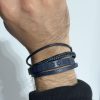 Bracelet cuir ✡ Maguen David ✡ pour Homme